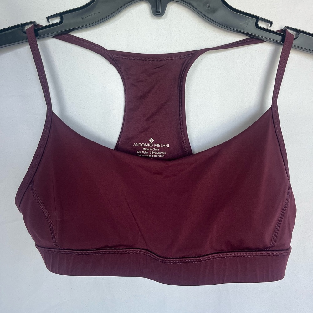 ANTONIO MELANI Women's Deep Red Sports Bra
